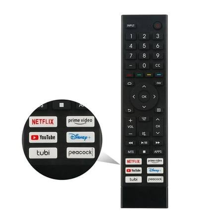 For Hisense TV Remote Replacement, for Hisense Universal Remote, for Hisense GoogleAndroid 4K UHD Series Smart TV, Black