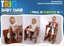 TRIHORSE Baby 3inhighchair WESTERN, a highchair, a rocking