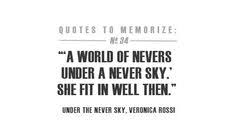 Under The Never Sky on Pinterest | Sky, Veronica and Night Quotes via Relatably.com