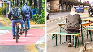 Berlin's Schönhauser Allee Transforms Old Bike Path into Alfresco Dining Space