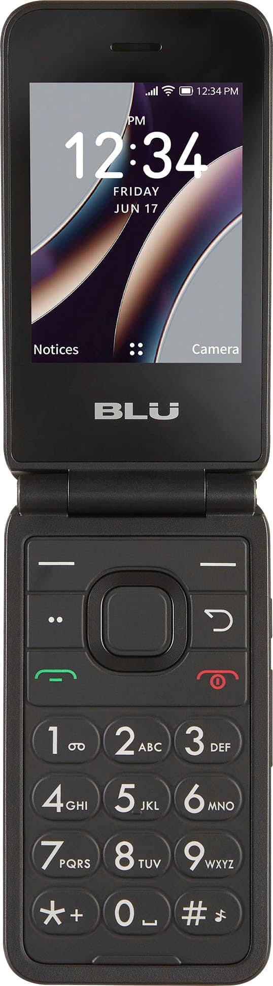 BLU Tracfone Prepaid Flex 4g Flip Phone 8gb