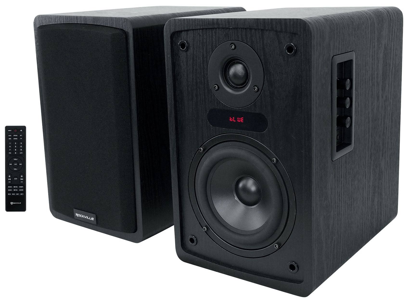 Rockville Elite-5b Bluetooth Bookshelf Speakers 800w 5.25 inch Drivers