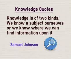 knowledge-quotes-two-kinds-of-knowledge.jpg via Relatably.com