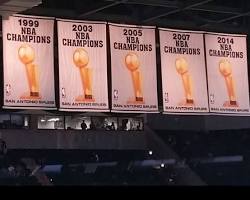 San Antonio Spurs championship banners