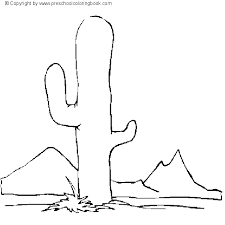Résultat de recherche d'images pour "cactus coloring pages"