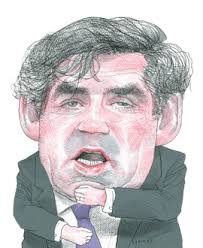 Gordon Brown; drawing by John Springs. Trying to follow the impending British general election from afar, I&#39;ve been reading The End of the Party: The Rise ... - tumblr_l07vdirxRe1qa1cnp