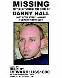 Friends have put posters about Danny Hall on websites - _44586149_longbodydanny