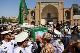 تشییع پیکر خلبان شهید حسین مهدویان - قزوین- عکس استانها تسنیم | Tasnim