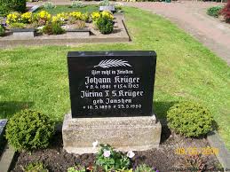 Grab von Johann Krüger (09.04.1881-15.04.1963), Friedhof Vellage - ve065