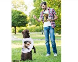 matching Tshirts with pet photosの画像