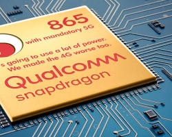 Image of Snapdragon 865 processor
