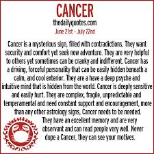 Cancer Star Sign Quotes. QuotesGram via Relatably.com