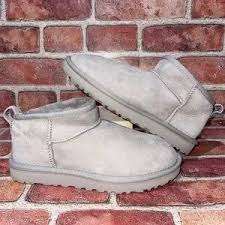 UGG | Shoes | Preowned Ugg Classic Ultra Mini Boot Gray 11619 Women Size 6 Cute Chic Casual | Poshmark