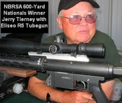 Amid a field of exotic benchrest rifles, Tierney&#39;s Tubegun (basically a modified High Power rifle) looked out of place. Jerry shot the same Eliseo R5 ... - nbrsa1x350