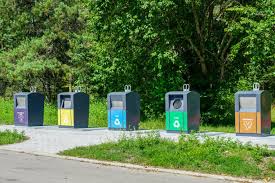 1,900+ Modern Outdoor Trash Cans Stock Photos and Royalty ...
