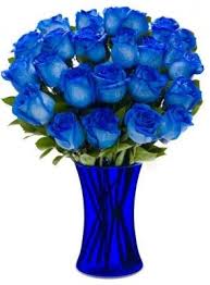 Image result for karangan bunga mawar biru