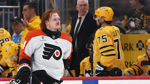 Banged up and bloodied, Tippett gives Flyers tough home run hitter in playoffs