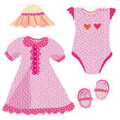Image result for free clipart  baby dress