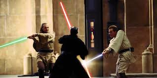 Image result for Star Wars Episode 1 The Phantom Menace film stills lightsaber battle