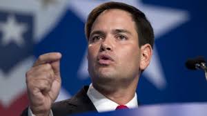 Republican Senator Marco Rubio gestures during the Values Voter Summit in Washington, DC, earlier this month (photo credit: AP/Jose Luis Magana) - Values-Voters-Summit_Horo-e1381966402343