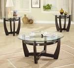 Glass coffee table sets