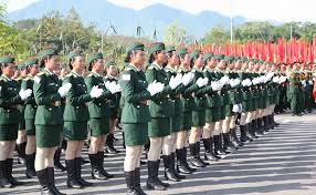 Kết quả hình ảnh cho Hình ảnh nữ binh duyệt binh