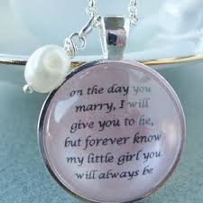Father to Daughter bridal pendant from SweetlySpokenJewelry on via Relatably.com