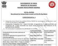 Indian Railways RRB Group D recruitment 2026 notification banner colorful informative, AI generated