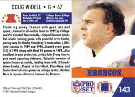 1991 Pro Set #143 Doug Widell Back - 3269-143Bk