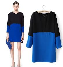 Image result for blue and black dress