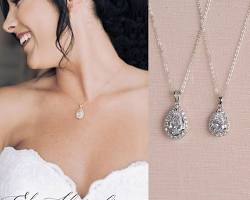 Image of Pendant Necklace wedding diamond necklace