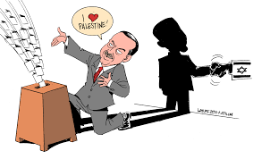 Image result for ERDOGAN AND ISRAELI LEADER CARTOON