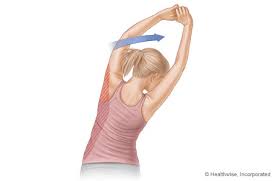 Resultado de imagen de estiramientos triceps y dorsal