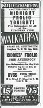 Ad for Walkathon/Dance Marathon at State Street Auditorium, Bellingham, July 27, 1935. Courtesy The Bellingham Herald - Bellingham_DanceMarathon1935