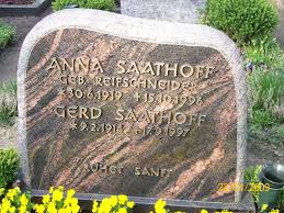Grab von Anna Saathoff (geb. Reifschneider) (30.06.1919-15.10.1996 ...