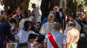 At lunch with the poor, Pope Leo XIV calls on society to eliminate the causes of poverty, injustice