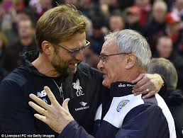 Image result for foto jurgen klopp dan ranieri