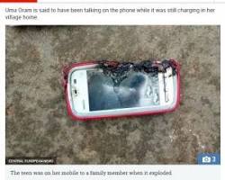 スマホ 爆発の画像