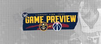 Nuggets play Wizards on the road