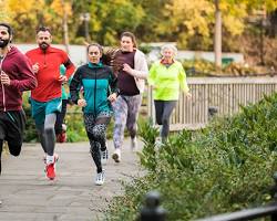 Image of someone running outdoors