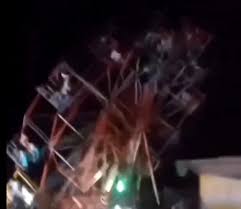 Un manège qui bascule puis s’écrase lourdement... Au moins 30 blessés après l’effondrement d’une grande roue surchargée
