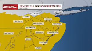 Live updates: First Alert for severe thunderstorms in Philly region