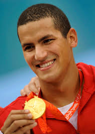 Olympic champion Oussama Mellouli - Ous