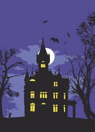Image result for haunted houses silhouettes