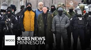 Border Patrol Commander Bovino oversees clashes outside Whipple building in Minneapolis