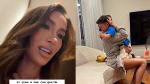 Bianca Andrade mostra filho chorando em despedida após dois meses juntos: 'Dói muito'