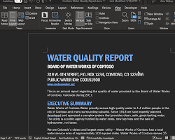 Image of Microsoft Word 2021 dark mode interface