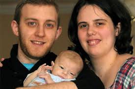 Carwyn John Williams with parents Justin Williams and Tina Slocombe. A MIRACLE baby who had a liver transplant at 20 days old has come home after spending ... - carwyn-john-williams-562599685