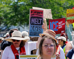 Anti-ICE protest in Maine after person killed during immigration operation – live