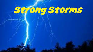 Strong storms moved through Monday, more expected today